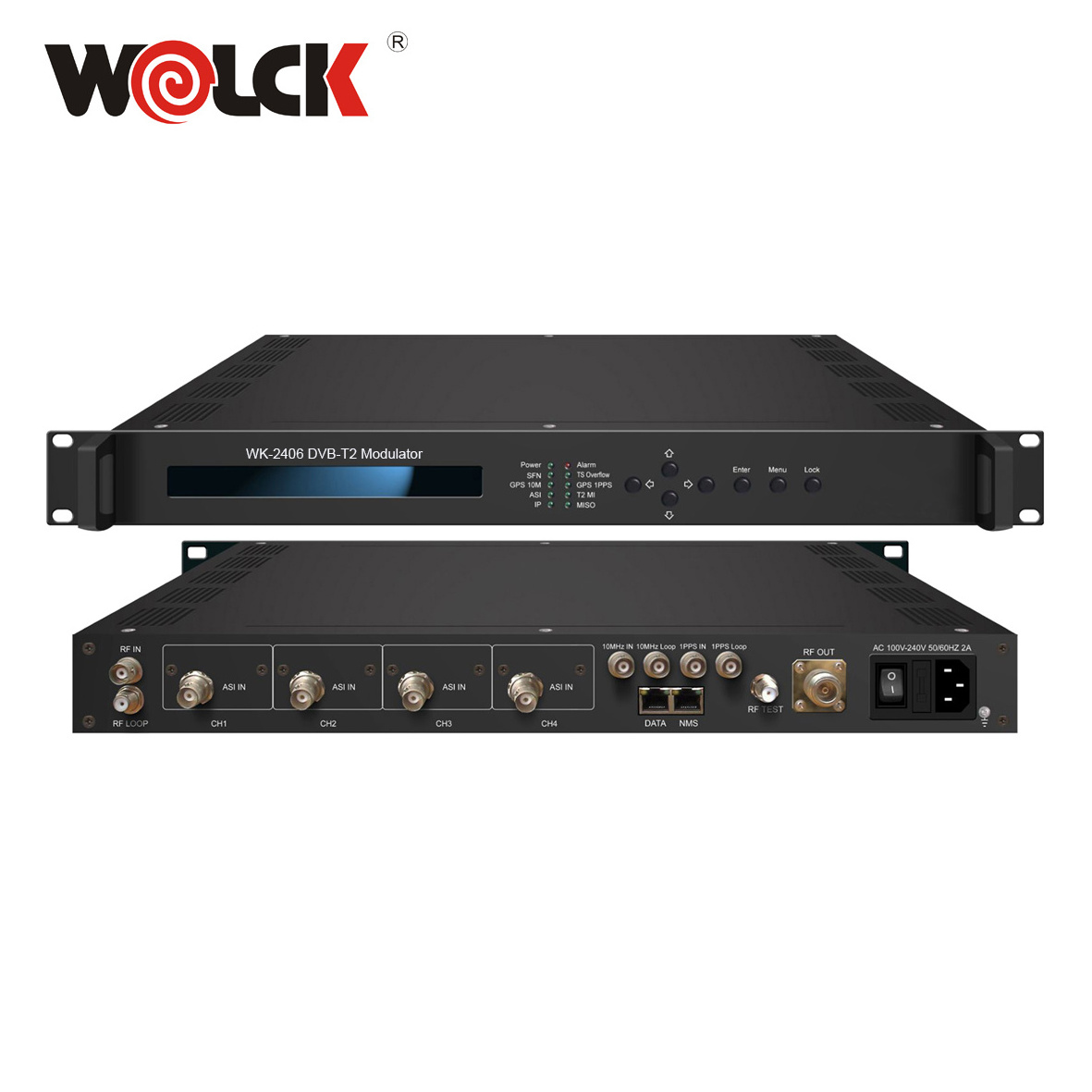 Wolck 4K Digital TV HD Video RF CATV DVBC DVBT ISDBT DVB S2 Encoder Modulator