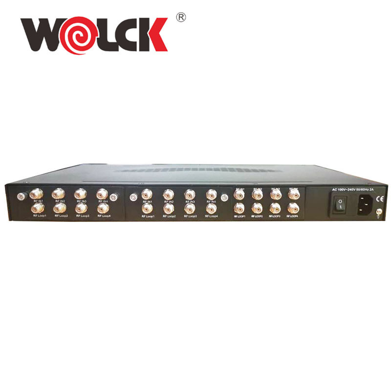 24 Channels satellite tuners to RF modulator 4 in 1 DVB-T Modulator