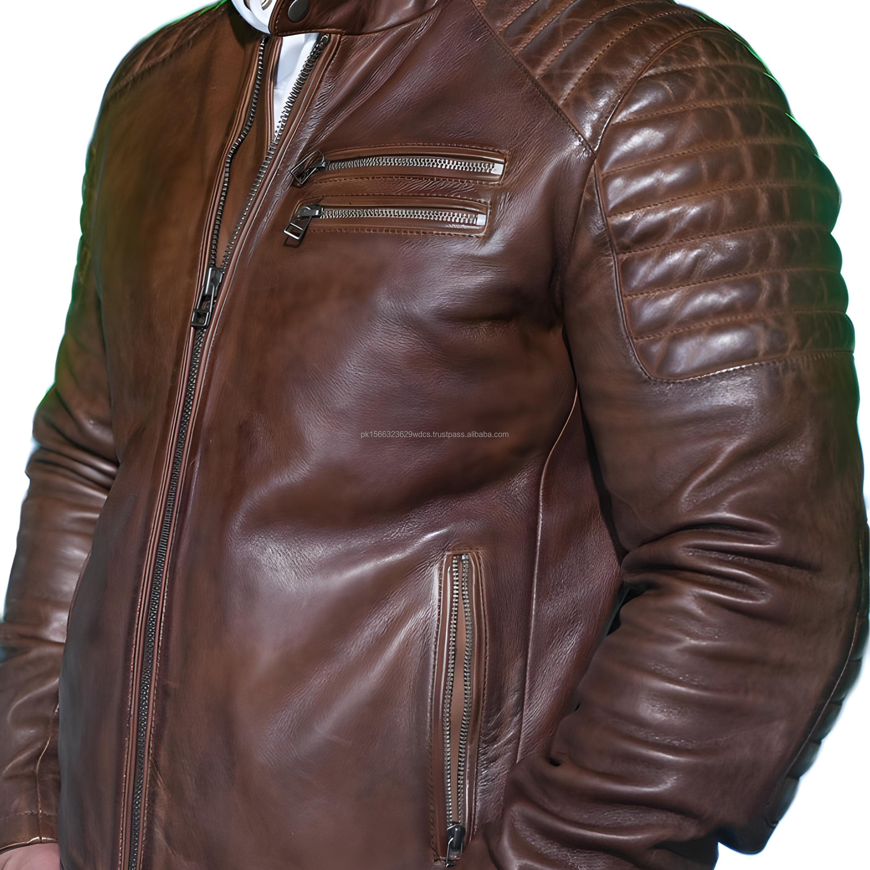 men's leather jacket high quality original cowhide and sheepskin and full grain leather jacket