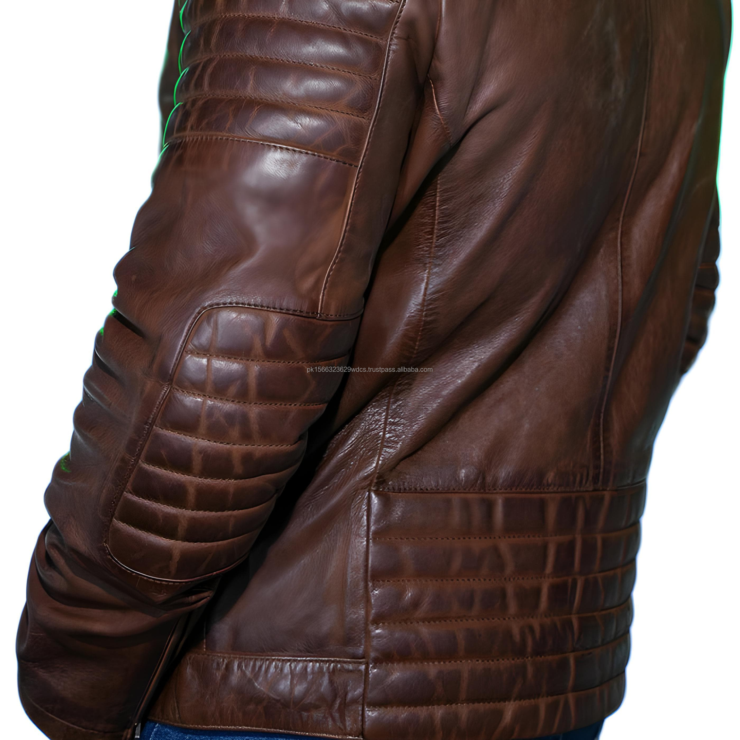 men's leather jacket high quality original cowhide and sheepskin and full grain leather jacket