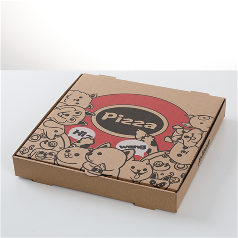 Pizza Shipping Box Packaging Carton Cheap Price Biodegradable 10 12 13 14 Inch Pizza Packing Delivery Box Supplier For Pizza