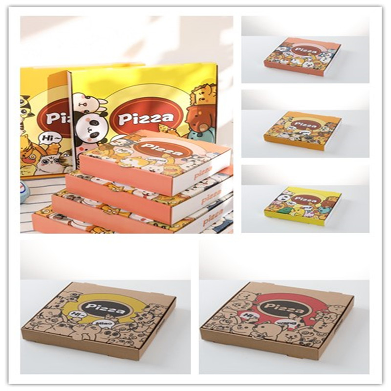 Pizza Shipping Box Packaging Carton Cheap Price Biodegradable 10 12 13 14 Inch Pizza Packing Delivery Box Supplier For Pizza