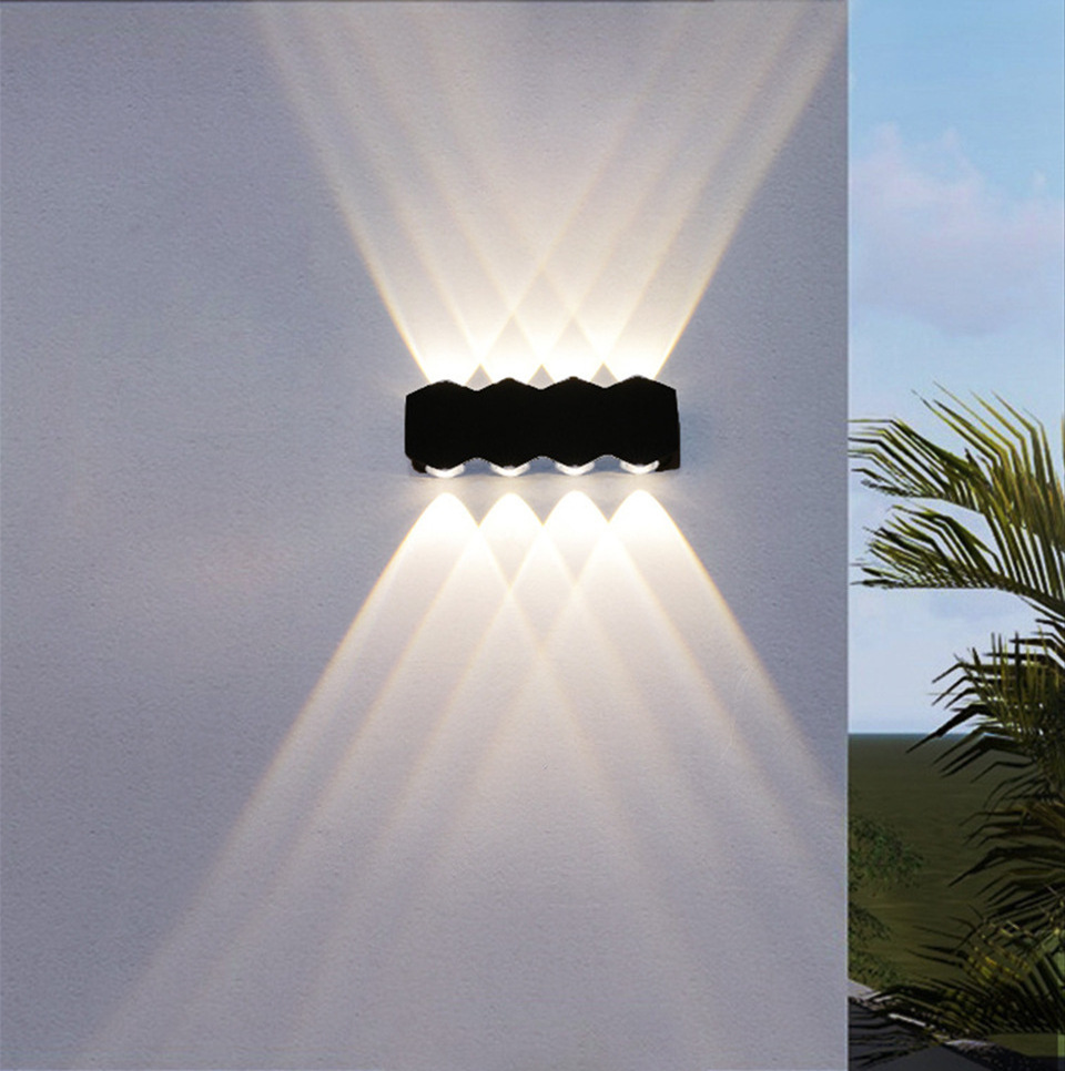 Modern Simple Outdoor Waterproof LED  85~265V Aluminum Wall Light