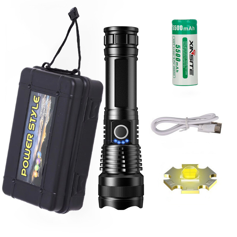 Factory Super Bright flash light XHP50 Aluminum 1500lumen High Power Rechargeable Led Torch Flashlight Tactical