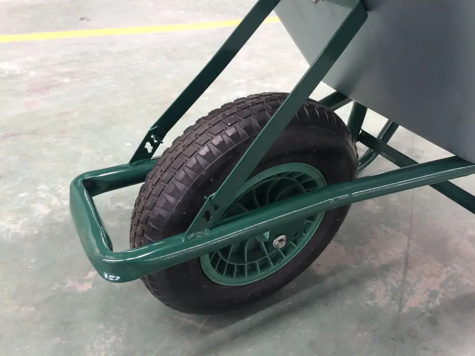 africa marketing Wheel Barrow Single Wheel Construction Heavy Duty Wheelbarrow With Plastic Steel Tray