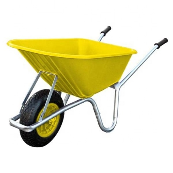 africa marketing Wheel Barrow Single Wheel Construction Heavy Duty Wheelbarrow With Plastic Steel Tray