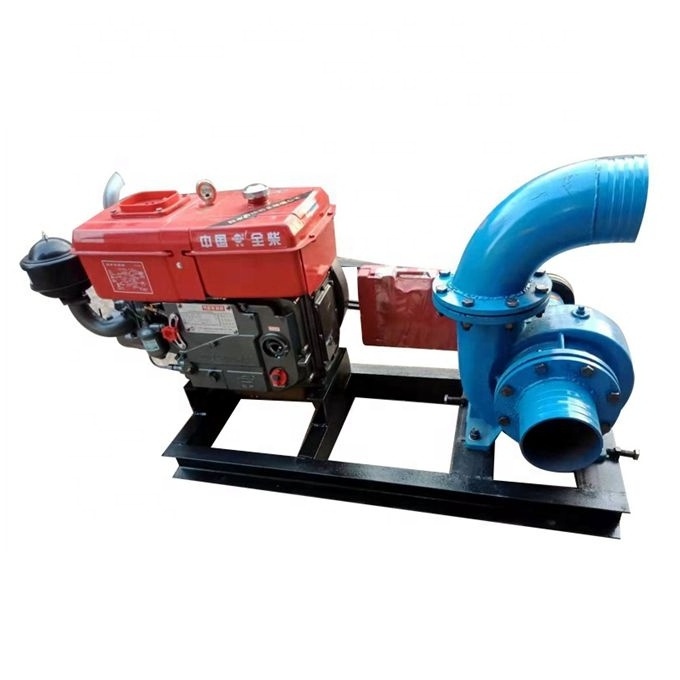 HW series belt pulley driven mixed flow water pump