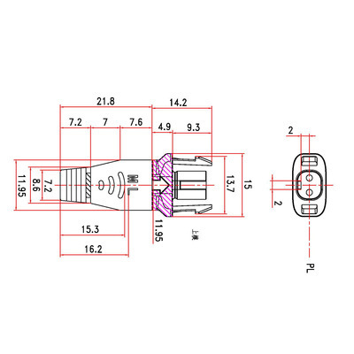 DC nylon fireproof male/female connector pair ceiling lamp cable for LED lighting driver