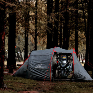 motorcycle hiking tent outdoor camping cloud tourer Double Layers motorcycle storage 2 man tent