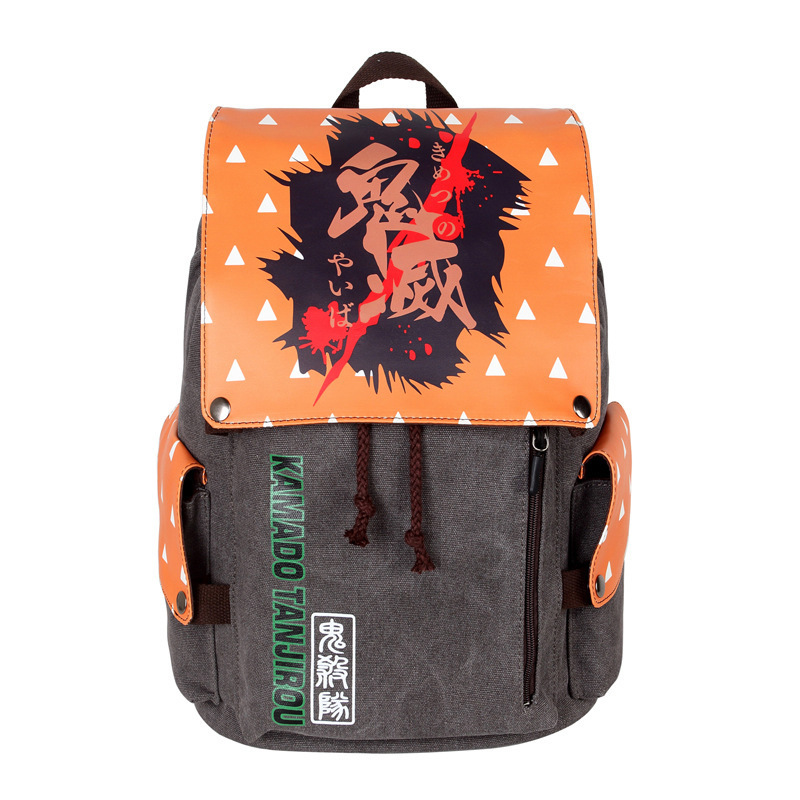 Designer Bags Cartoon Canvas School Students Bag custom your favorite pattern Anime Backpack