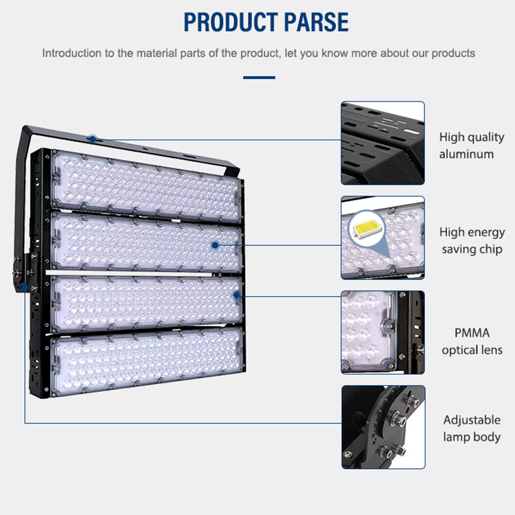 Outdoor Lighting Ip66 Waterproof Football Stadium Led Flood Lamp 200w 400w 800w 1000w 1200w Tunnel Flood Light