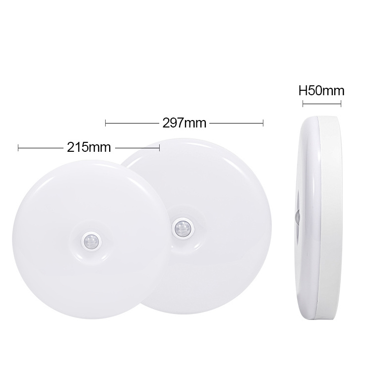 Waterproof Motion Sensor Bathroom Living Room Round Ceiling Modern Led Sensor Surface Light Panel Light