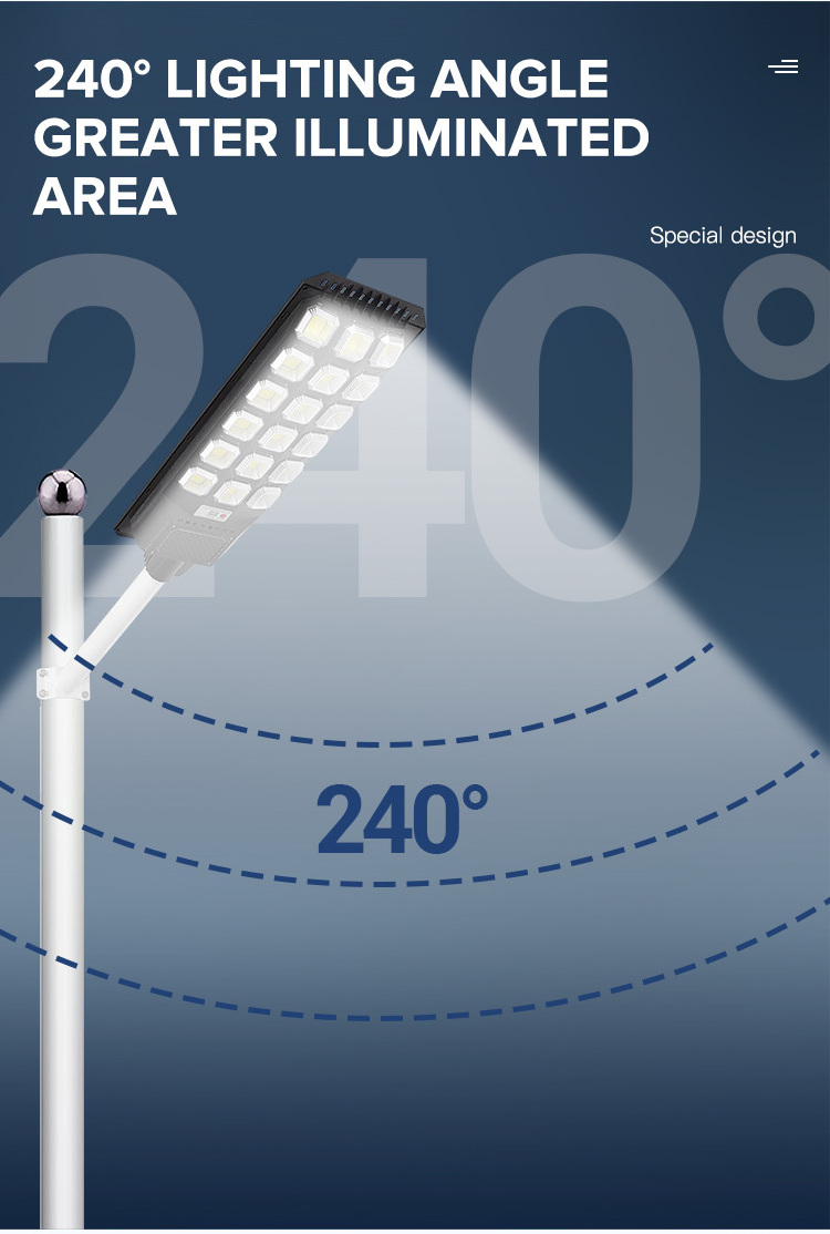 StreetLight lamp ABS plastic high Power Integrated outdoor ip67 ip65 all in one led solar street light with pole