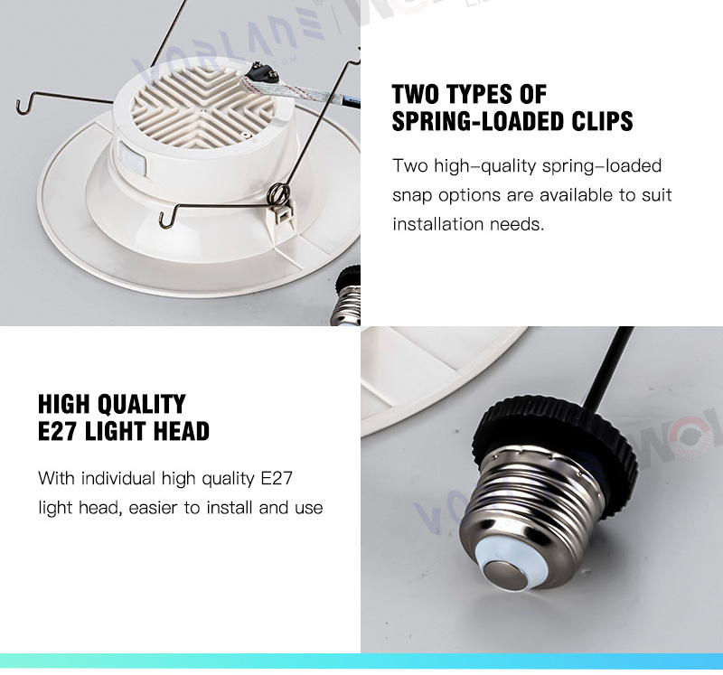 Recessed Lighting One Piece conceal light pot light Embeded 3 4 5 6 inch led downlight 9w 12w