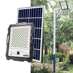 KENYA Flood Light app control LED WIFI network wirele floodlight solar security flood lights with CCTV camera