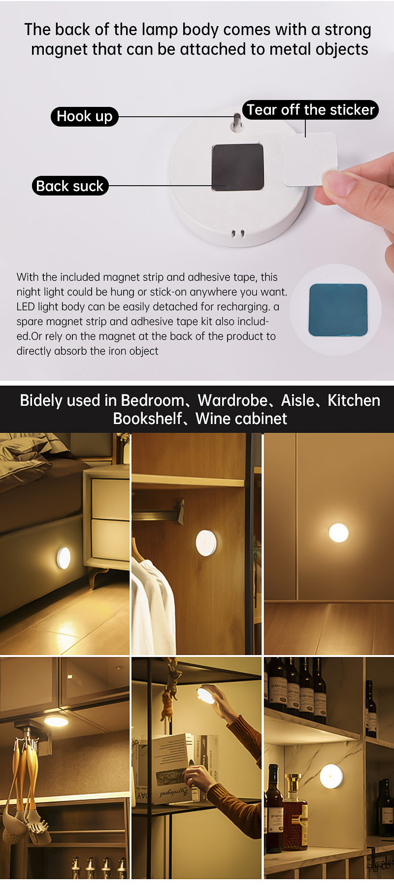 High quality USB Rechargeable touch night lamp baby toilet bowl led night light with motion sensor