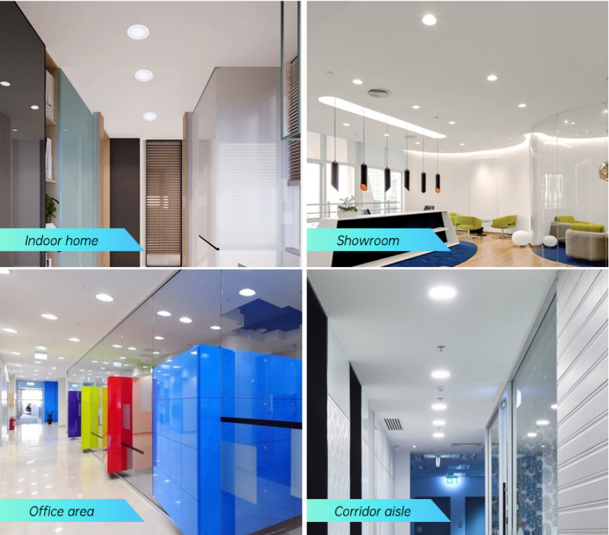 Surface Mounted Indoor Square Round 6w 12w 18w 24w Smd Commercial Ceiling Led Slim Panel Light