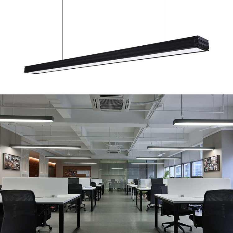 Indoor lighting modern office detailing led lights ceiling pendant linear led batten light for office