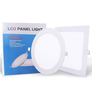 VORLANE Factory price high lumen illuminated 3 color recessed ceiling lighting slim led panel light