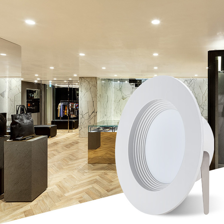 One Piece PC Housing room mall 5CCT 9 12 W down light led recessed light 4 inch DOB ETL downlight dimmable