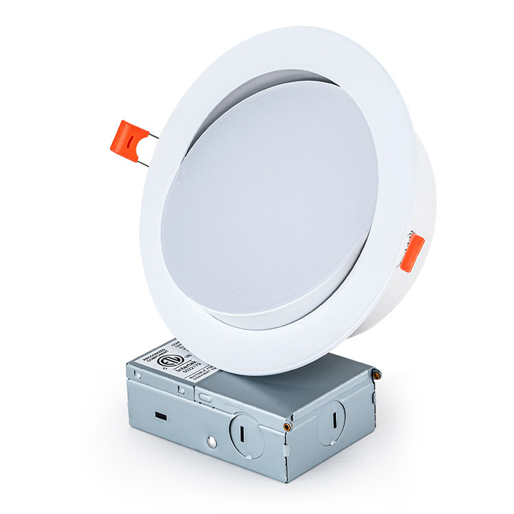 Manufacturer recessed rotatable downlight custom 4 inch downl light potlight led pot light with junction box