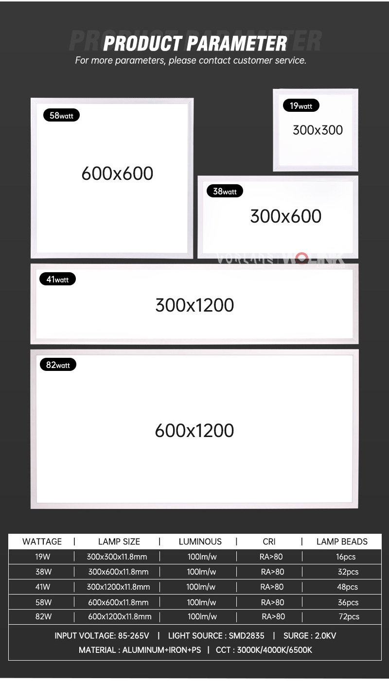 School hospital panellight office lamp 60x60 600*600 120x60 600x600 ceiling commercial square flat led panel light