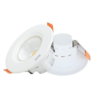 High quality 3W led downlight recessed led downlight plastic spotlight LED COB flush mount downlight