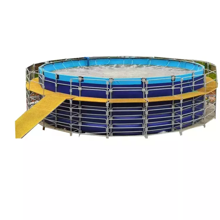 Most Popular Pvc Fish Tank Farming Round Fish Pond Tank Tarpaulin Shrimp Farming Equipment