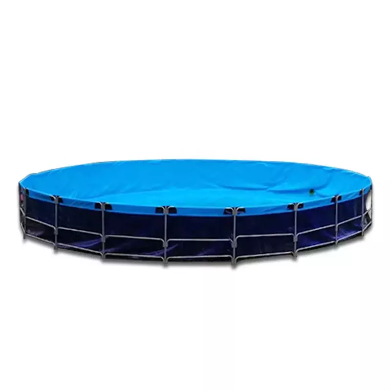 Most Popular Pvc Fish Tank Farming Round Fish Pond Tank Tarpaulin Shrimp Farming Equipment