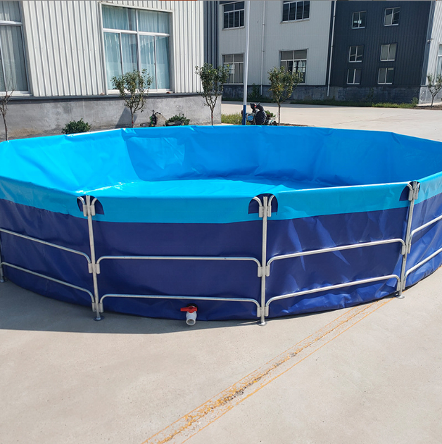 Aquaculture Fish Farming Tanks Replace Fish Cages Portable Biofloc Custom Commercial Fish Ponds