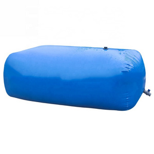 Flexible PVC water bladder storage tank 5000L collapsible rainwater harvesting rectangular water bladder