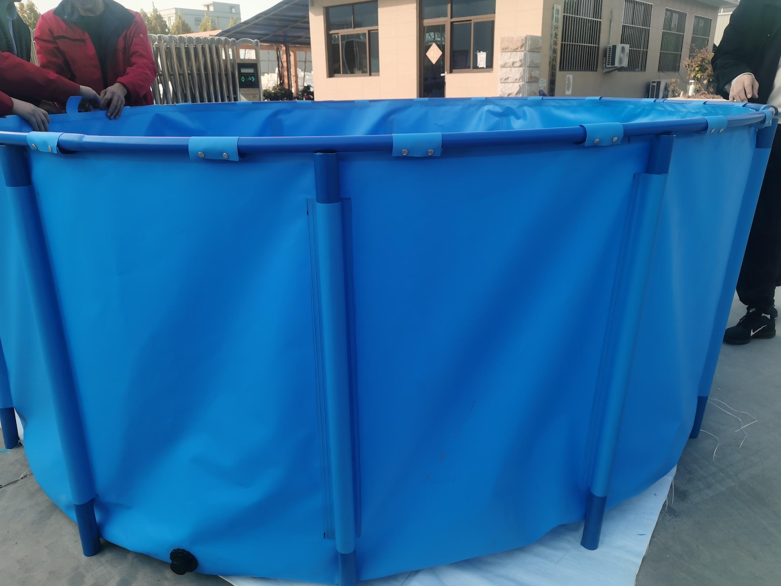 Low Price Hot Sale koi Fish Tank Fish Farming Equipments Indoor Blue Capacity Aquariums Sustainable Fish Tub Plastic