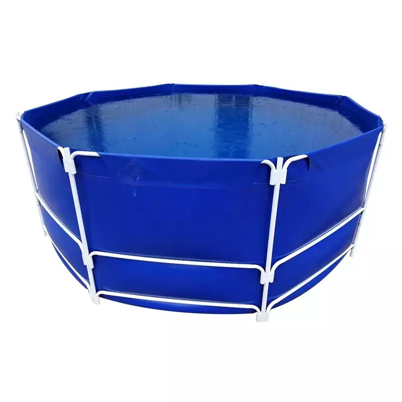 Most Popular Pvc Fish Tank Farming Round Fish Pond Tank Tarpaulin Shrimp Farming Equipment