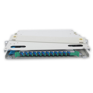 4U Rack Mount 12 24 48 96 144 Core Port ODF with splice tray Optical Fiber Distribution Frame fiber optic patch panel ODF