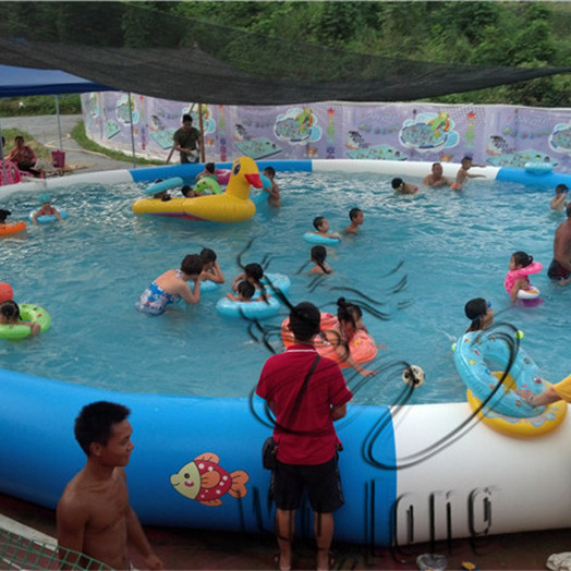 Factory manufacturer customized PVC tarpaulin new small mini home square inflatable kid swimming pool inflatable water pool