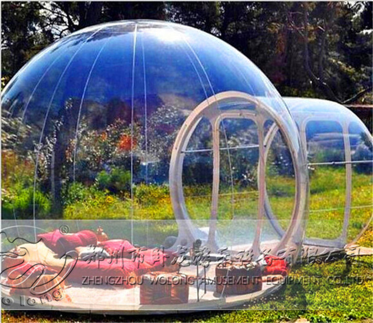 2024 Crystal Outdoor Rental Clear Tunnel Inflatable Transparent Camping Dome Bubble Tent for sale high quality