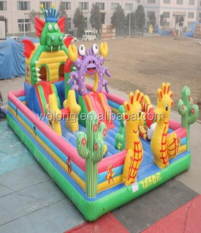 Cheap factory price inflatable bouncing castle for sale kids commercial inflatable jumping castle multi-color inflatable slide