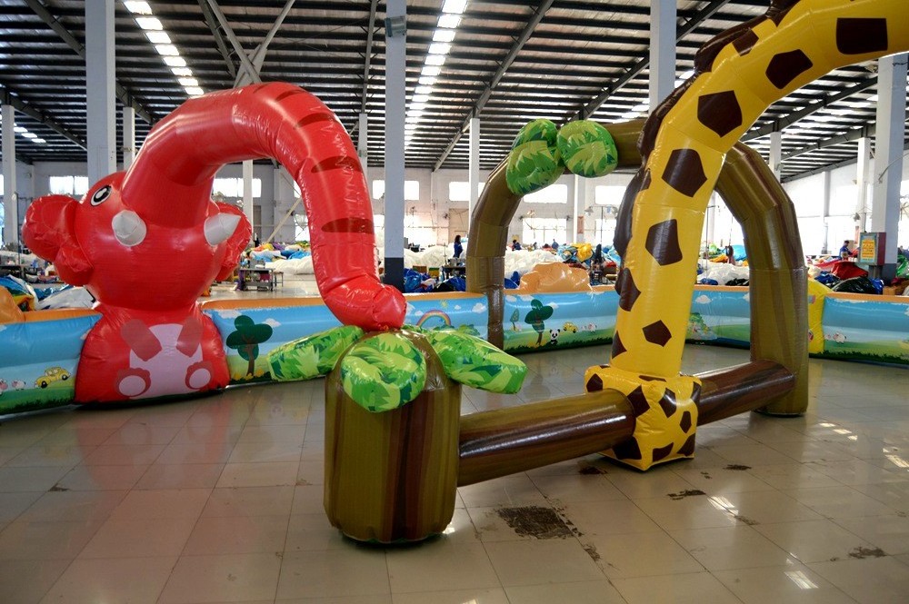 Inflatable Racing Rally Lane Go Kart Inflatable Race Track from China factory