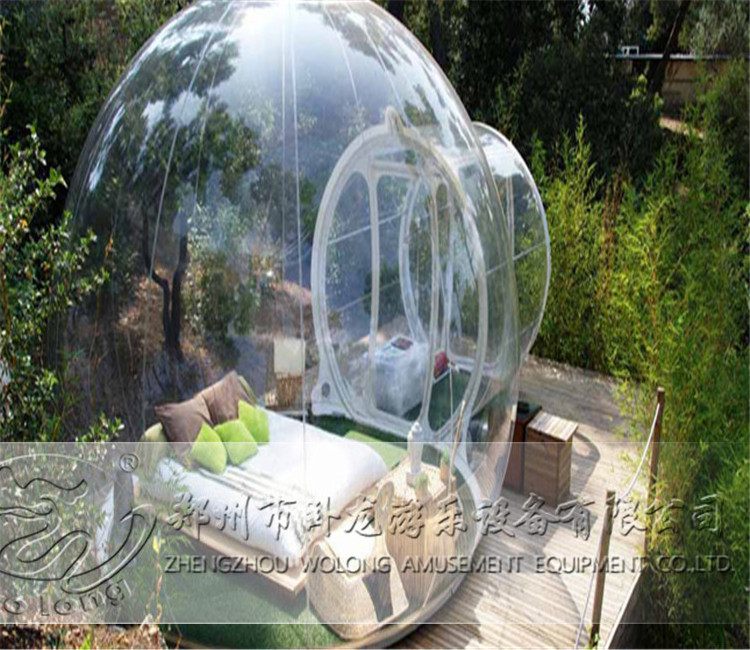 2024 Crystal Outdoor Rental Clear Tunnel Inflatable Transparent Camping Dome Bubble Tent for sale high quality