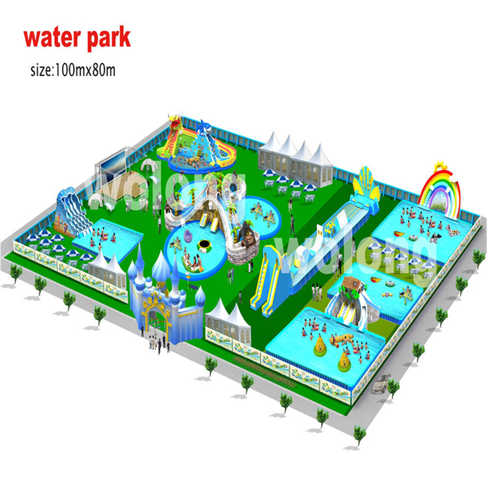 High quality outdoor commercial amusement inflatable ground aqua park inflatable water park for sale