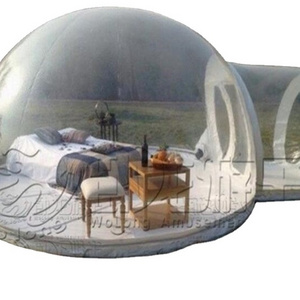 2024 Crystal Outdoor Rental Clear Tunnel Inflatable Transparent Camping Dome Bubble Tent for sale high quality