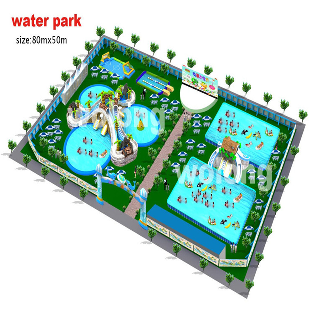 High quality outdoor commercial amusement inflatable ground aqua park inflatable water park for sale