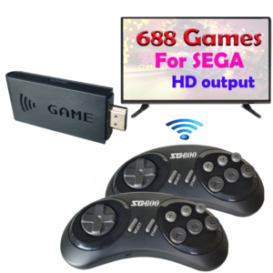 Mini Game Console For Sega Video Game Console Wireless Controller 16 bit  Retro Game Stick  For MEGA DRIVE