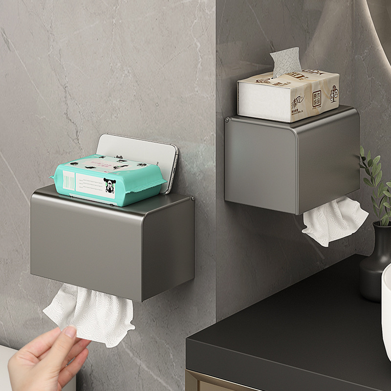 bathroom supplies bathroom tissue box shelf toilet waterproof toilet paper roll wall-mounted handwashing toilet paper box