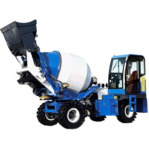 WOLWA Manufacture 1.8Cbm Self Loading Concrete Mixer Truck Self automatic Feeding Mobile Cement MixingTrucks