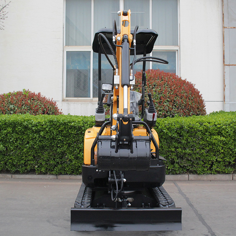 no rail EPA CE  1 ton rubber track mini digger excavator with side swing boom