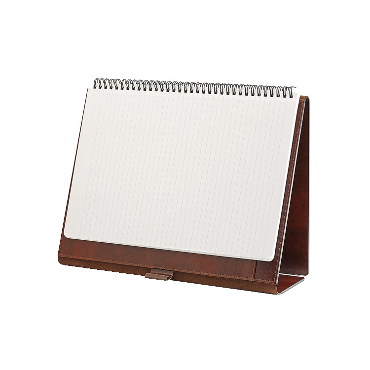 Hot Selling business gift luxury pu leather stand-up A4 Conference Portfolio with magnets