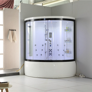 1510x1510  two persons steam shower luxury shower combo steam room with massage function wet sauna  steamroom