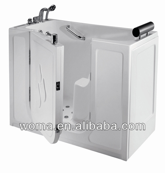 Handicap shower seat freestanding bathtubs for disabled corner tub shower combo Q377