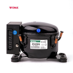 WOMA R134a ZH25G  solar power freezer mini fridge DC motor refrigerator compressor for portable car fridge compressor